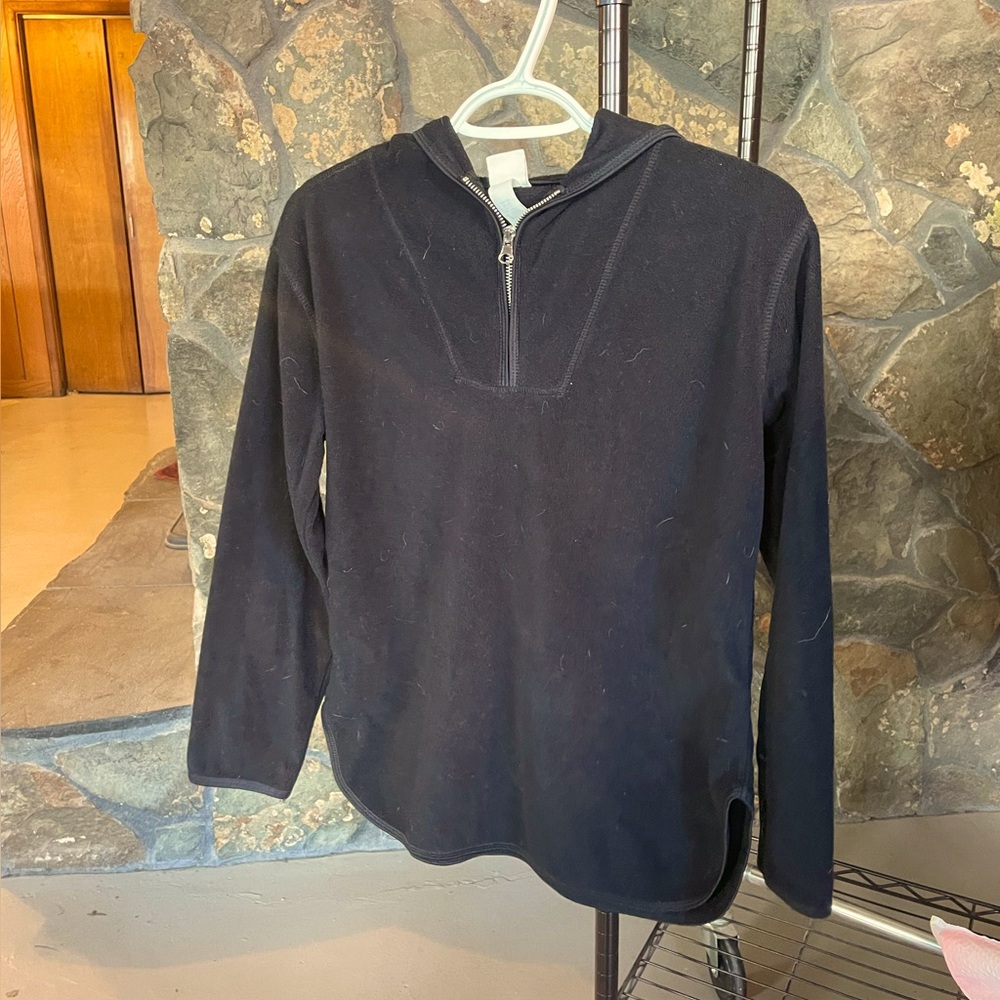 Black Quarter Zip Sweater